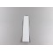 2.5" x 12.375" OD White Mylar Foil Pouch with Zipper (1,000/case) - 025MFW12375OZE