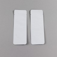 2.5" x 7" OD PAKVF4W White MylarFoil Pouch