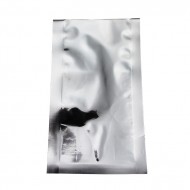 3.125" x 5.5" OD Silver 3 Side Seal Pouch with Load Lip (1,000/case) - 031VFM05L