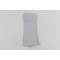 3.5" x 9.5" OD PAKVF4W White MylarFoil Pouch with Tamper Evident ZipSeal (1,000/case) - 035MFW095TEZ