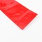 3.0" x 9.5" OD Red Mylar Foil Tamper Evident Pouch with Zipper (1,000/case) - 03VF4CR095TEZ100PB