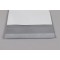 4.375” x 8.0” OD White Custom Kraft Pouch with Tear Notch (1,000/case) - 04375WNK08TL