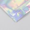5.0" x 6.75" OD Holographic Mylar Foil Pouch with Zipper (1,000/case) - 05VSTH0675OZE