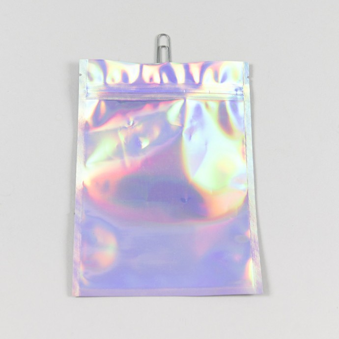 5" x 6.75" Holographic Pouch with ZipSeal