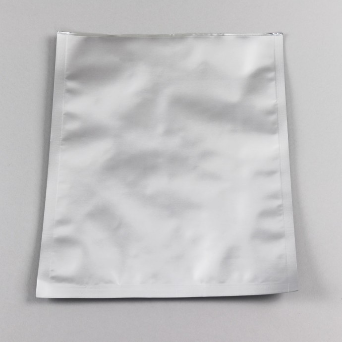 8.675" x 10.825"" Silver 3-Side Seal Pouch - 08675PK4PC10825