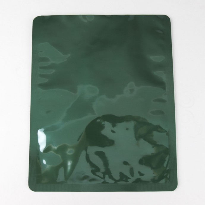 8" x 10" Green 3-Side Seal Pouch - 08P4C10GRRC