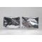 12.0" x 4.0" OD Silver Mylar Foil Pouch with Perforated Tear Line (1,000/case) - 12MFS04PFTN