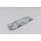 12.0" x 4.0" OD Silver Mylar Foil Pouch with Perforated Tear Line (1,000/case) - 12MFS04PFTN