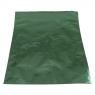 single large shiny green mylarfoil heat seal bag for preservation