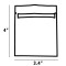 3.4" x 4.0" Blue MylarFoil ZipSeal Pouches with Tear Notch and Fold Over Bottom (1,000/case) - 30MBL03404FOZETN