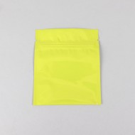 3.4" x 4" OD Yellow Pouch with Zipper