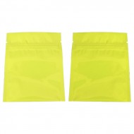 3.4" x 4" OD Yellow Pouch with Zipper
