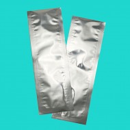 4" x 12" OD PAKVF4 MylarFoil MiniPouch (1,000/case) - 04MFS12 Mylar Mini Pouch with tear notch