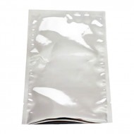 7.5" x 10.25" OD Silver MylarFoil Pouch (1,000/case) - CSM0751025TN