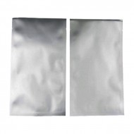 two silver foil heavy duty small pouches with loading lip
