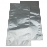 long silver flat pouches
