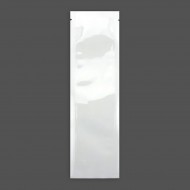 2.0" x 7.0" Vista/White MylarFoil Pouch with Tear Notch