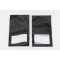 5" x 8" OD Black Pouch with Clear Window and Tear Notch (1,000/case) - V5RBXBKW0508