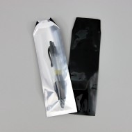 2.5” x 7” OD Clear/Black Pouch with 1.25” Lip and Tape; (1,000/case) MTC02508125L