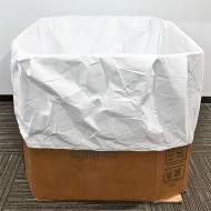 white HDPE gaylord liner