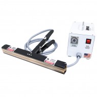 large handheld impulse sealer jaw and white control unit