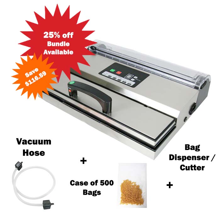 CounterMate Pro XL - Home Vacuum Sealer for Channel Bags (BTC16CGVS)