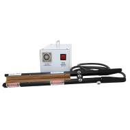 scissor style clamp sealer with grey metal control box