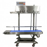Large Stainless Steel Vertical Band Sealer with Dry Ink Printer - Left to Right - RSV2225SSDCLR