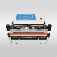 all electric tabletop vacuum sealer with orange rubber mouth