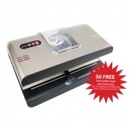 sturdy silver and black vacuum sealing machine