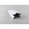 4.5" x 3.75" x 14" O.D. White MylarFoil Side gusset pouch; (500/case) - 045VF4CW0375SG14