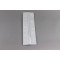 4.5" x 3.75" x 14" O.D. White MylarFoil Side gusset pouch; (500/case) - 045VF4CW0375SG14