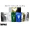 4" x 6.41" x 2.25" Matte Black Mylar Foil Stand Up Pouch (1,000/case) - AMBB02ZRC