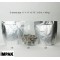 11" x 11" x 5.75" OD Silver Mylar Foil K-Seal Stand Up Pouch (250/case)  - GRS11575ZRC