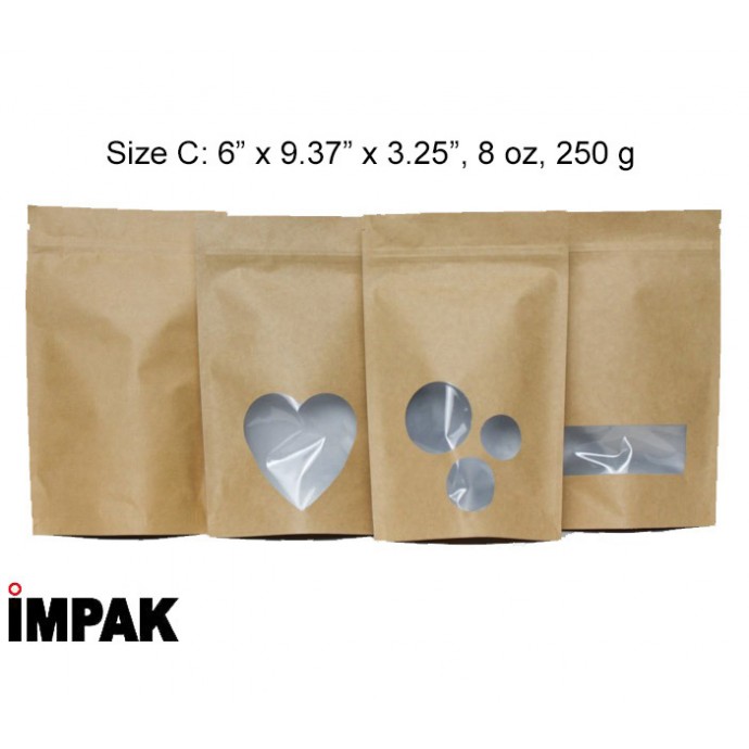 60mm Details about   Matt Finish Foil Mylar Bag Stand Up Pouches with Window 90mm x 140mm