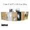 6" x 9.375" x 3.25" OD Black Mylar Foil Stand Up Pouch (1,000/case) - CBB325ZRC