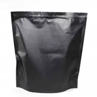 O.D. Matte Black stand up pouch with ZipSeal and tear notch