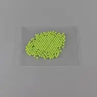 open sleeve pouch with yellow beads piled inside