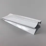 White MylarFoil Side gusset pouch