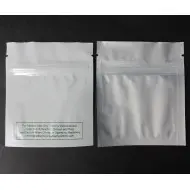 3.4" x 4.0" OD Clear/White Medical MiniPouch Disclaimer on white side