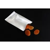 White MylarFoil Pouch with ZipSeal