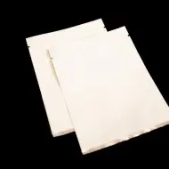 White Mylar Mini Pouch with tear notch