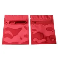 Red MylarFoil ZipSeal Mini Pouch