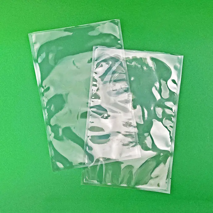 6.25" x 9.5" OD Clear 3 Side Seal Pouch with Load Lip and Tear Notch (1,000/case) - 48MT0625095TNLDB clear pouch with load lip and tear notch