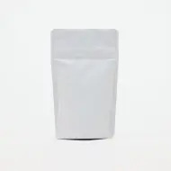 White high barrier zip pouch on white background