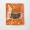 Label ready Orange pouch with clear window