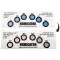 Humicator® 10%-60% RH 6 Spot Humidity Indicator Card (10/pack) - 6HC1060