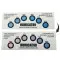 Humicator® 30%-80% RH 6 Spot Humidity Indicator Card (100/case) - 6HC3080