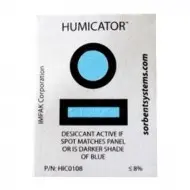8% RH single spot humidity indicator card