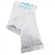 single white desiccant packet with 66g of clay moisture absorbing material